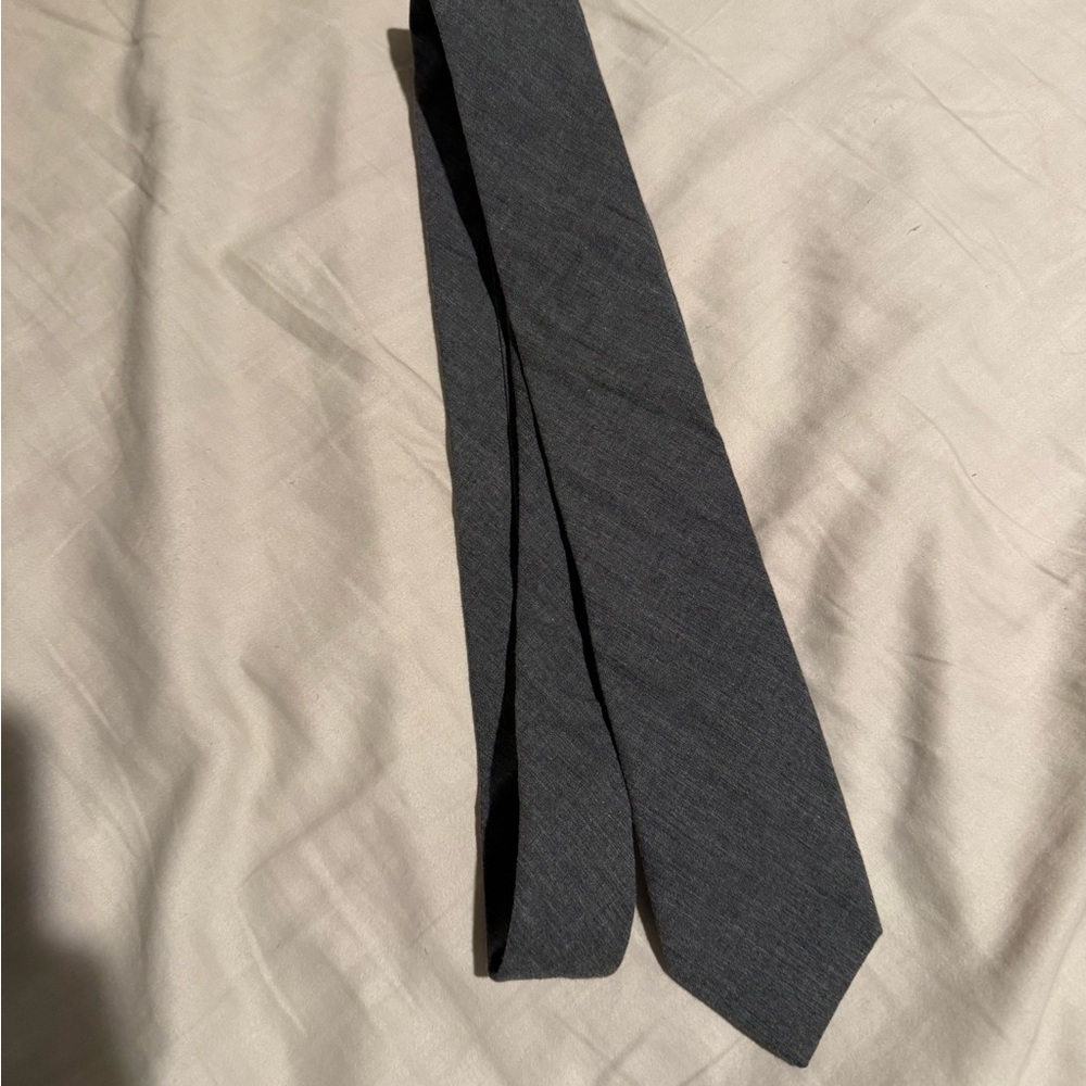 J. Crew Dark Grey Skinny Tie